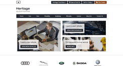 Desktop Screenshot of heritageautomotive.co.uk